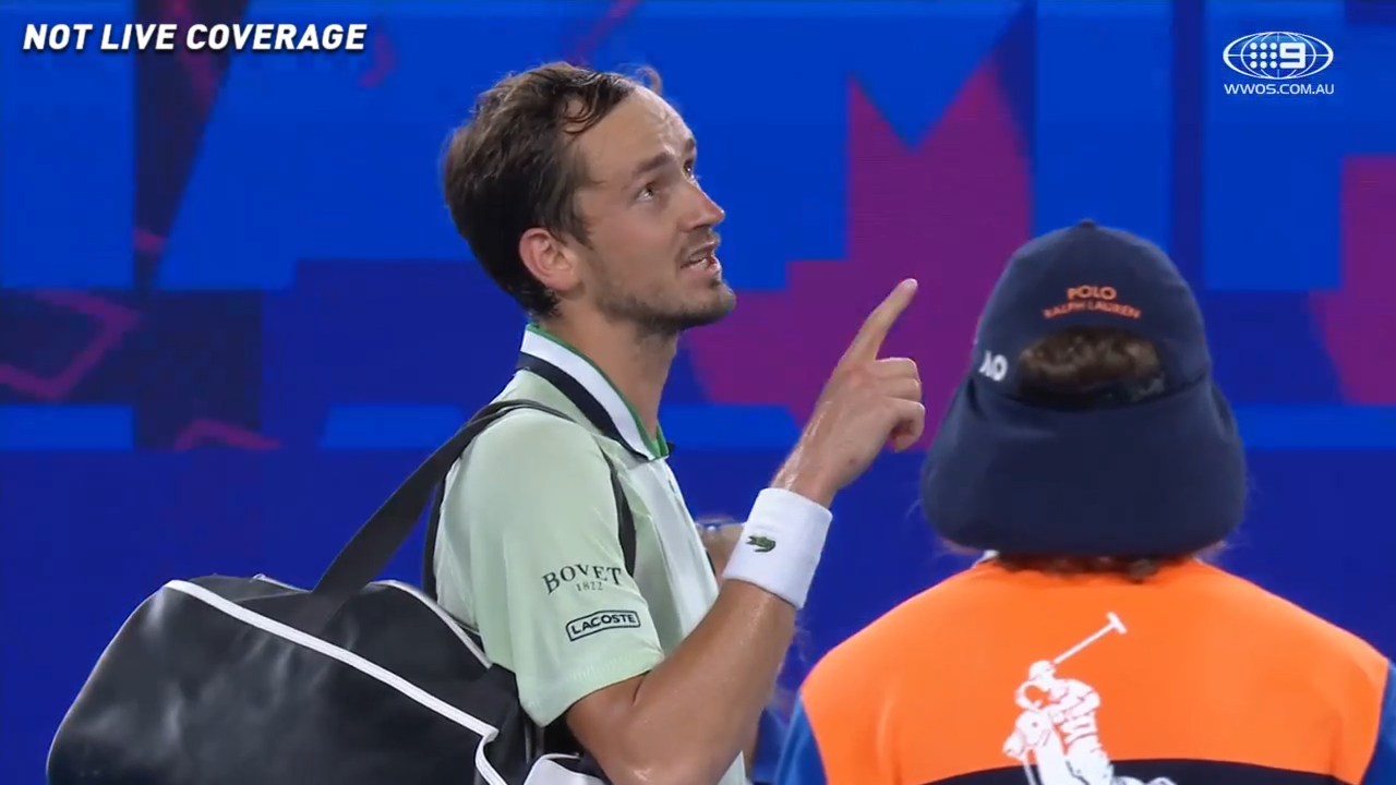 Medvedev discusses allegations of Tsitsipas coaching with umpire again