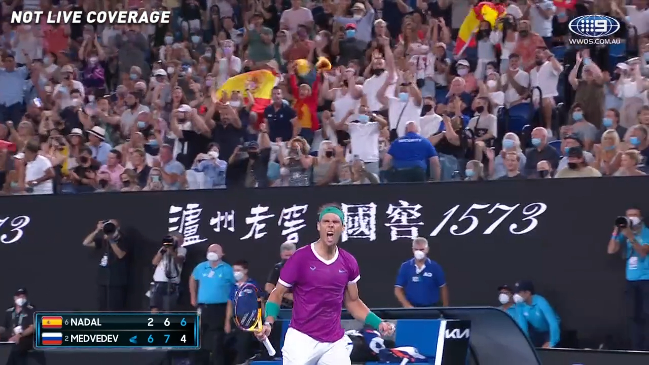 Nadal roars back into it