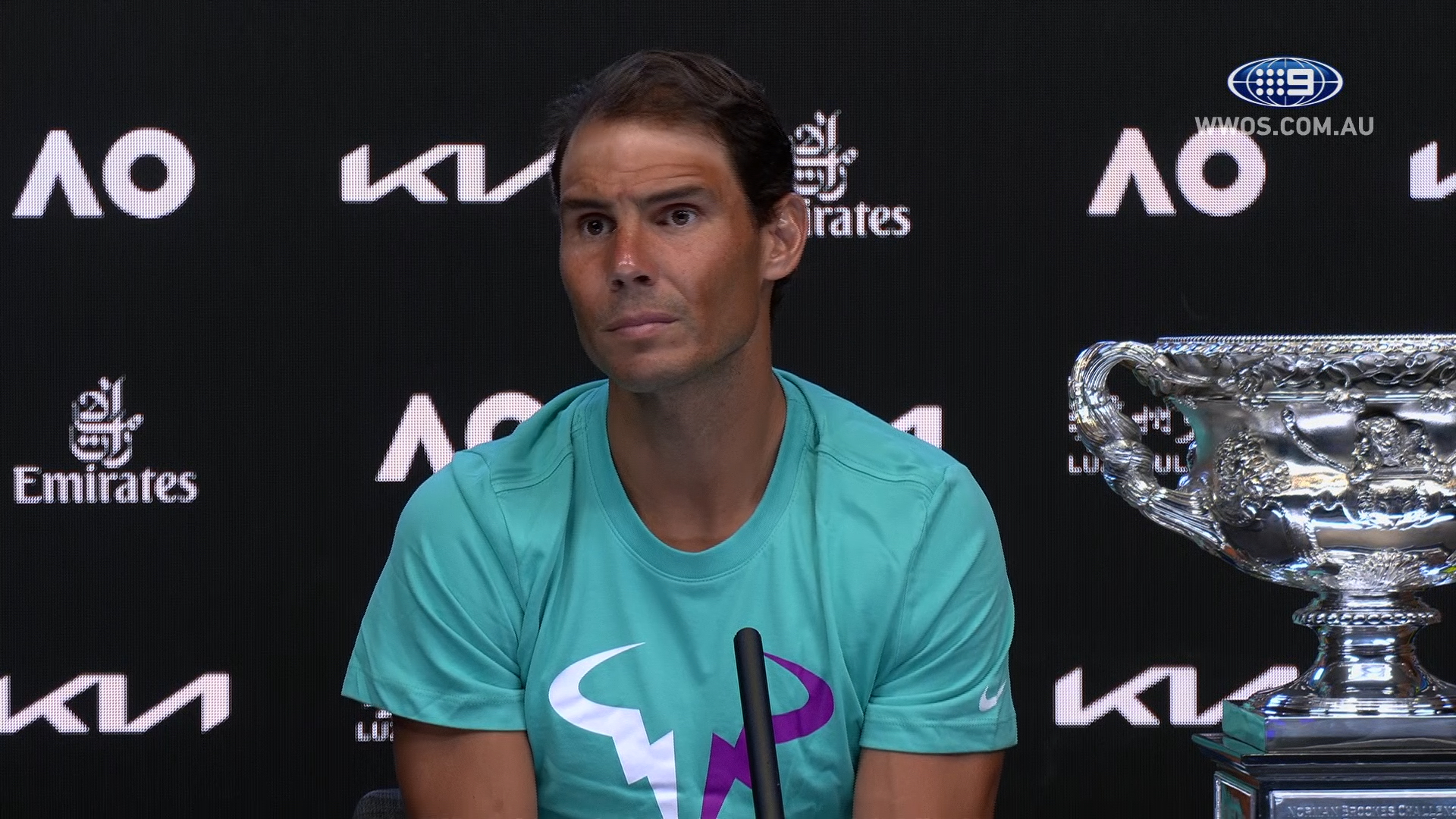 Rafael Nadal emotional after the greatest win of his career 