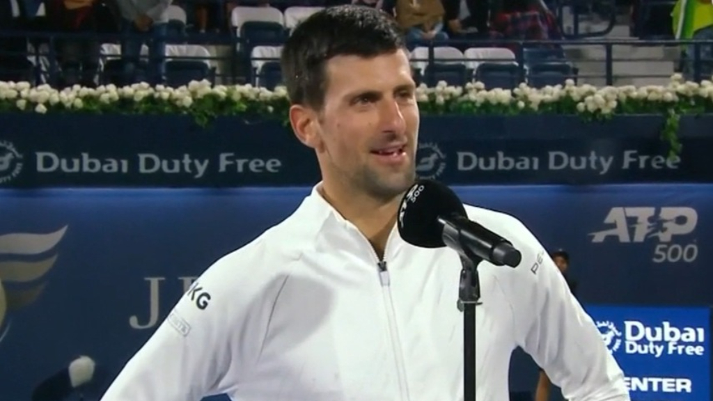 Djokovic wins first match of 2022