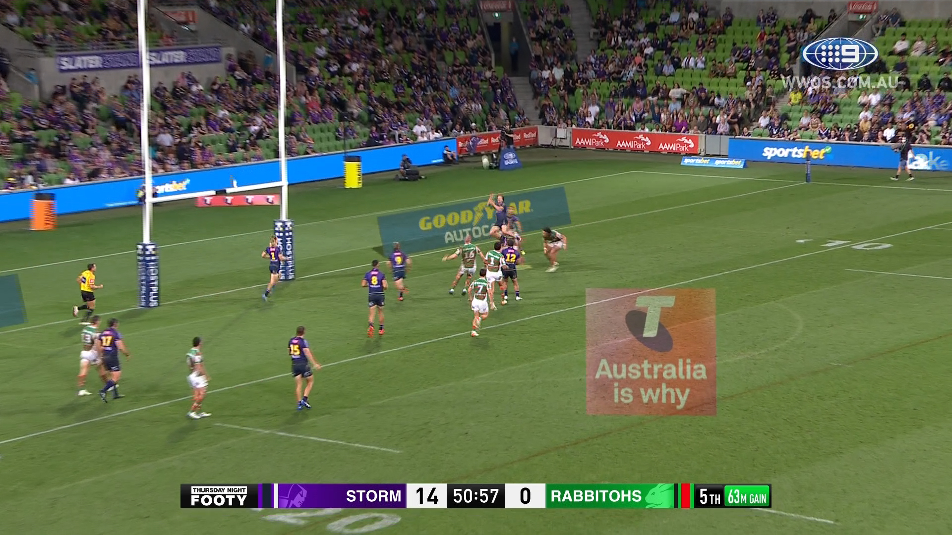 NRL Highlights: Storm edge past the Rabbitohs in Bellamy's 500th game as coach - Round 1