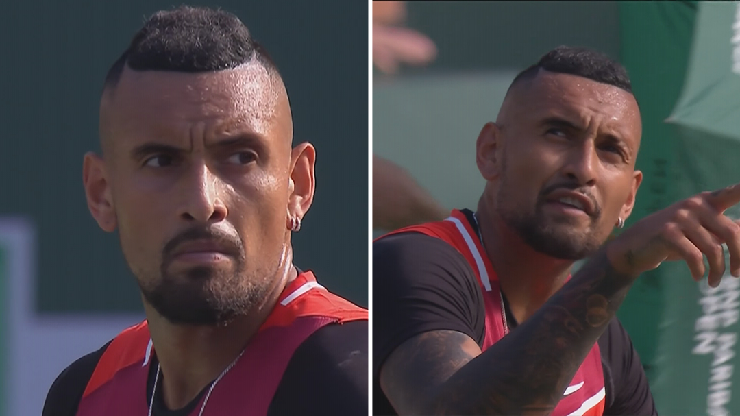 Point penalty costs Kyrgios first set against Nadal