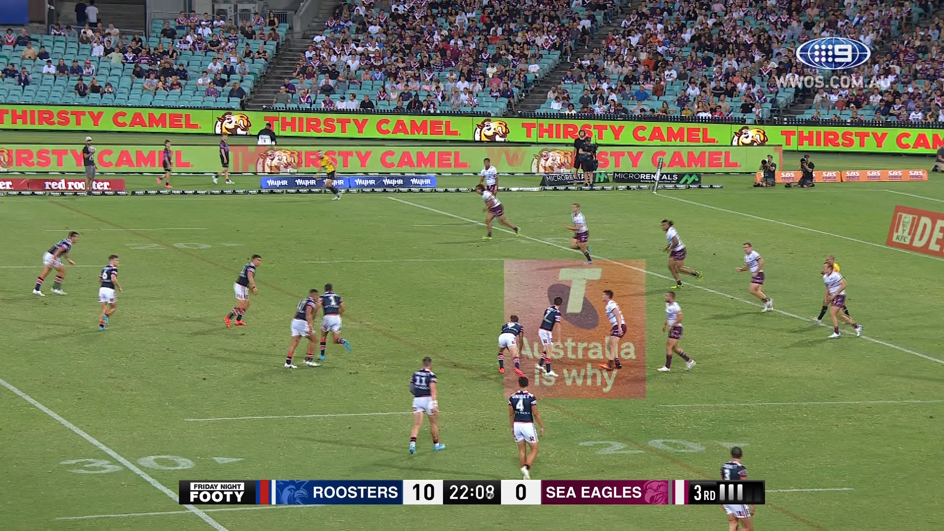 NRL Highlights: Roosters defeat the Sea Eagles in a wet weather clash - Round 2