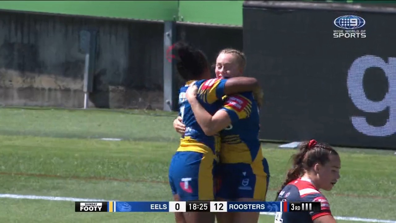 Eels star's perfect try assist