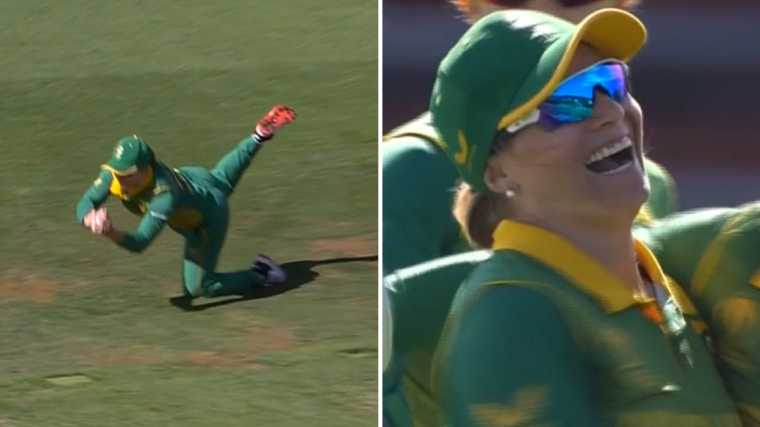 South Africa star takes screamer to dismiss Gardner