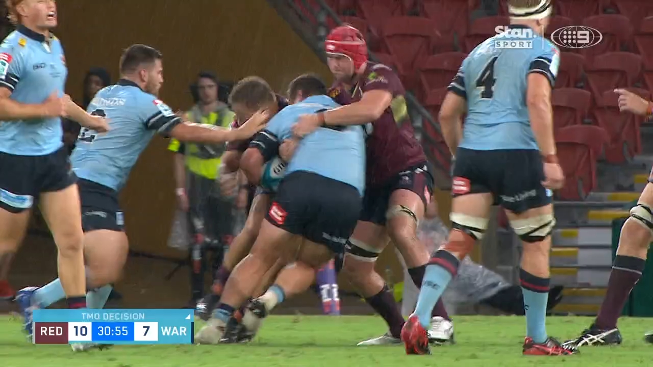 Reds prop sent off for dangerous shot