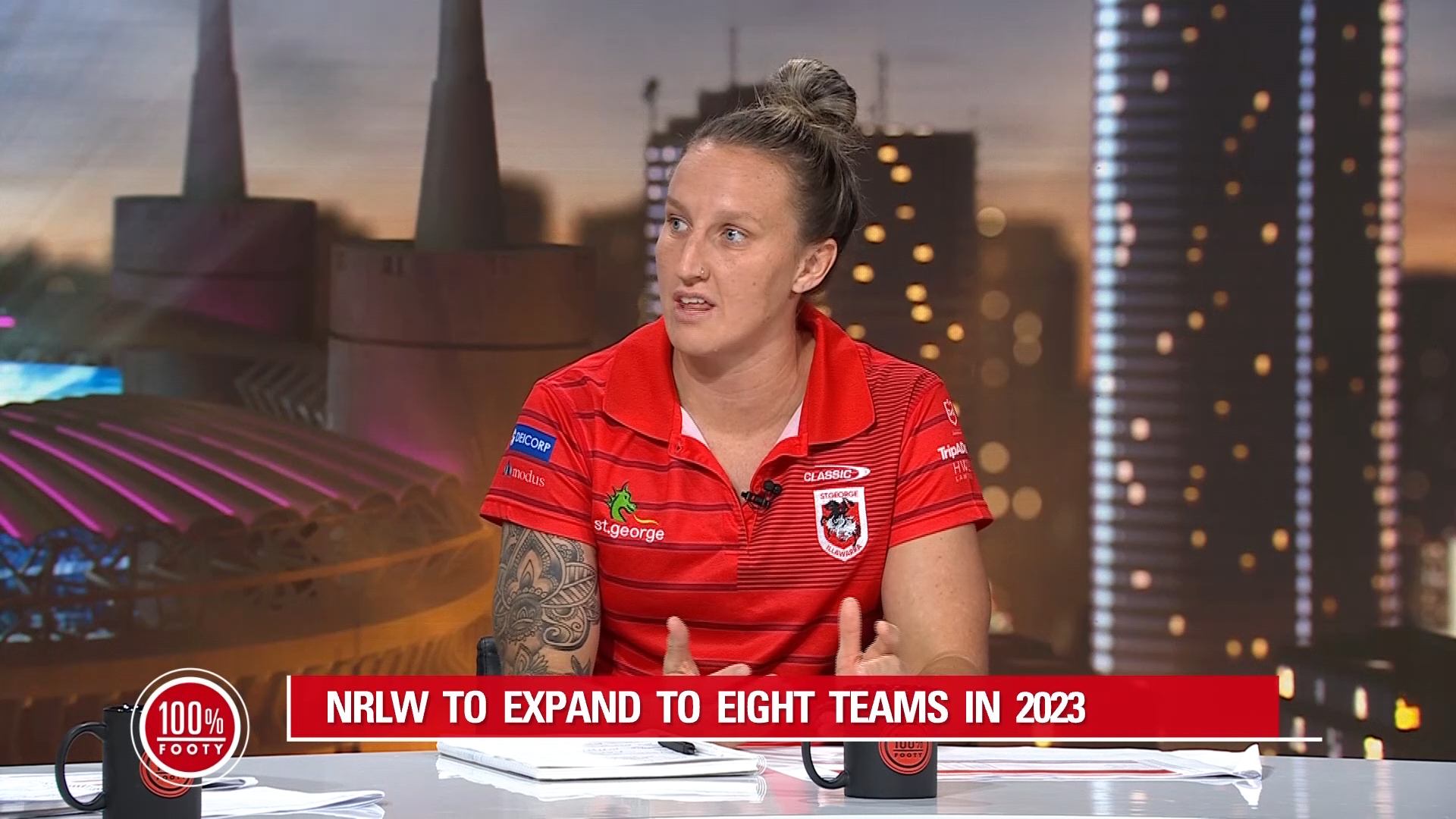 Dragons NRLW squad's hilarious Jamie Soward takedown