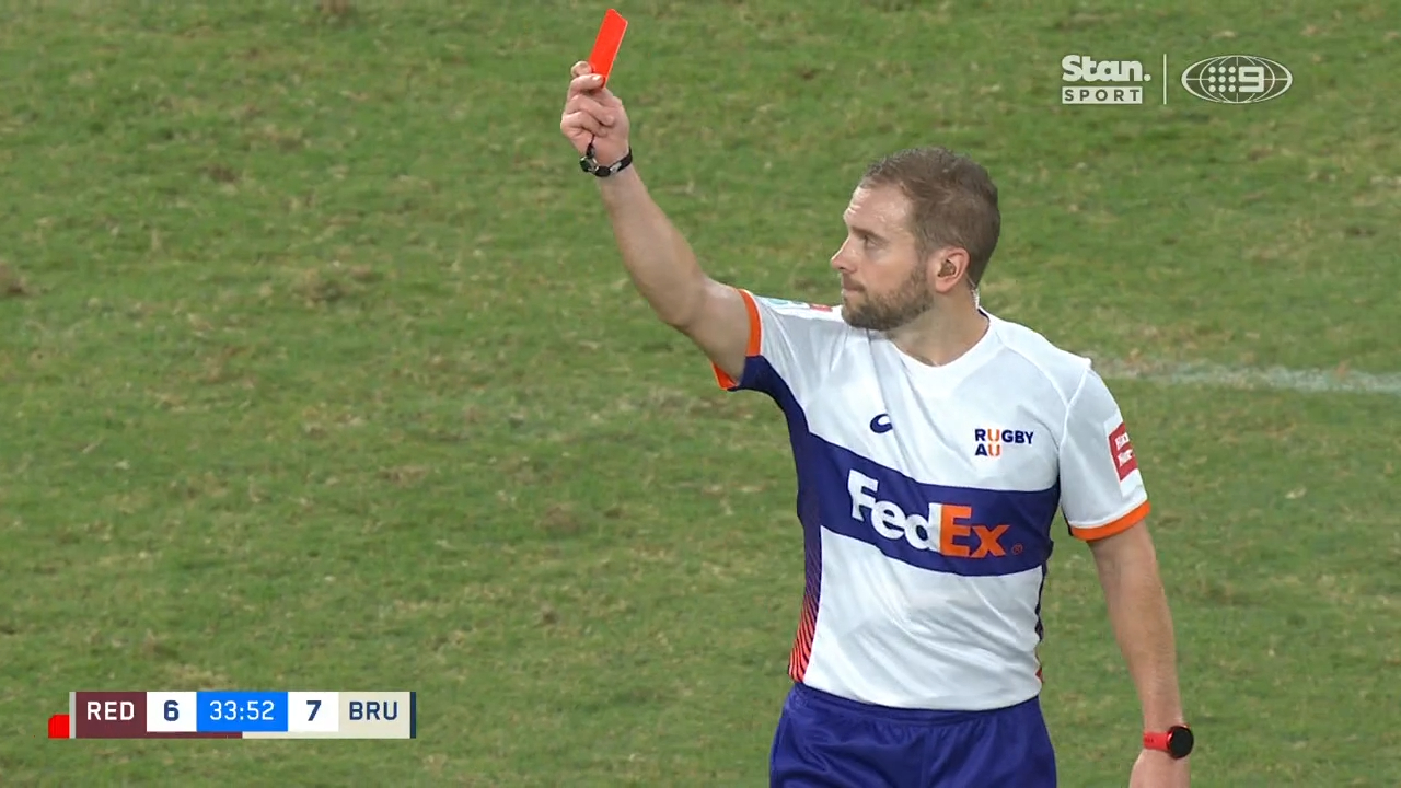 Red card for Reds flanker