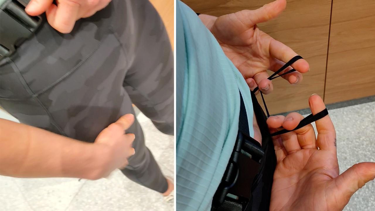 How to properly use the drawstring on your gym pants