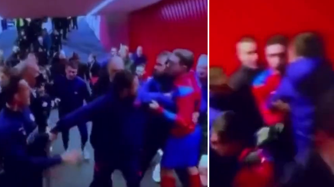 Ugly post-match scenes in Madrid tunnel