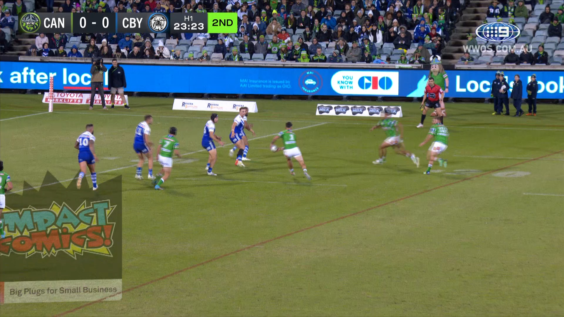 NRL Highlights: Raiders v Bulldogs - Round 9 