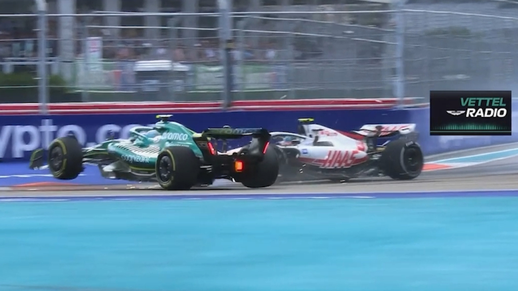 Vettel and Schumacher collide in Miami