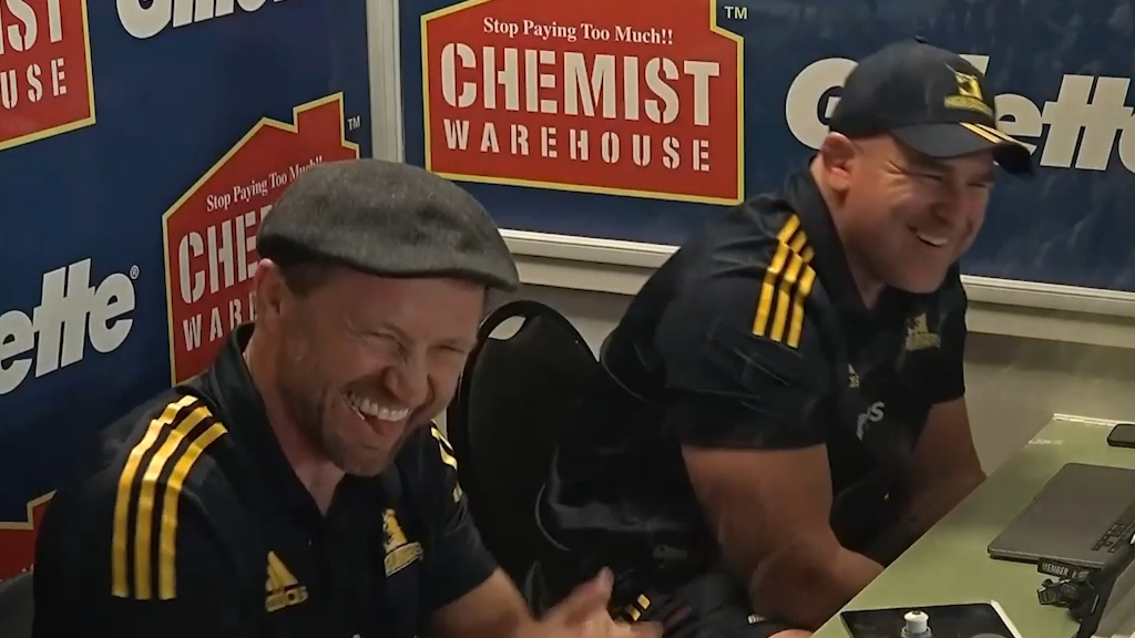 Hooker's kick leaves coaches in stitches