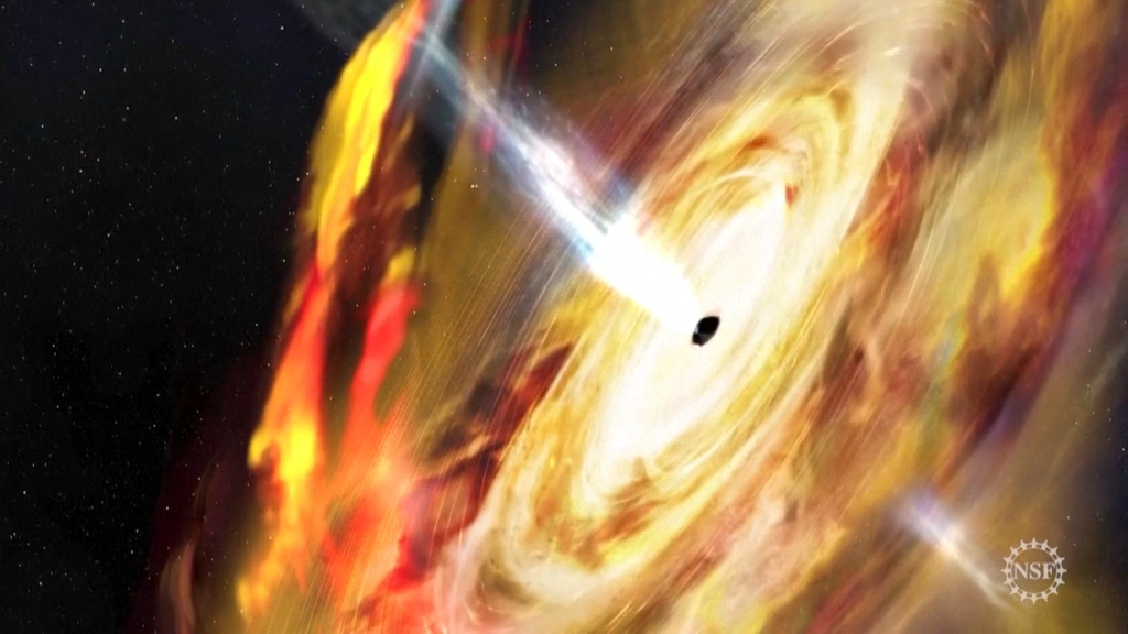 Astronomers capture image of black hole