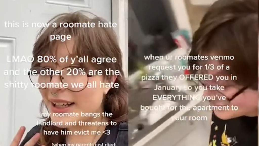 Woman's revenge on roommate who asked her to pay for a slice of pizza