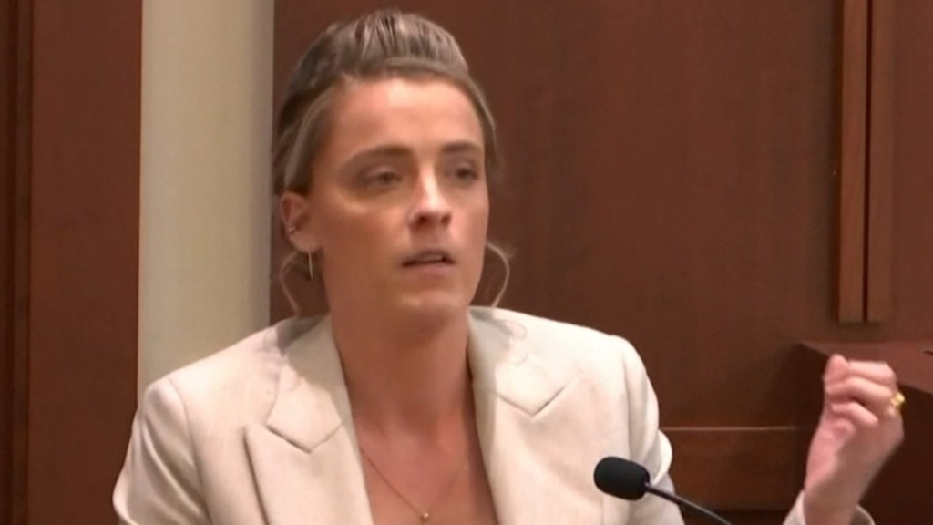 Amber Heard's sister speaks in trial