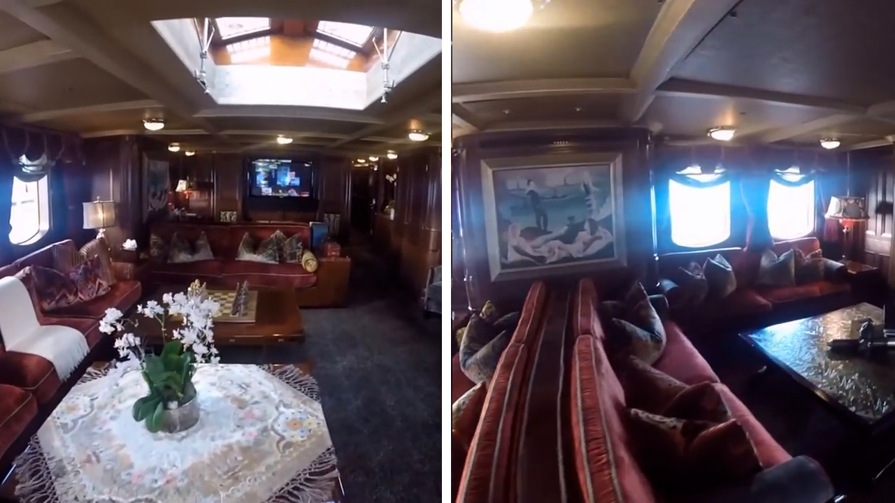 Inside Johnny Depp's 'pirate-ship' themed former yacht