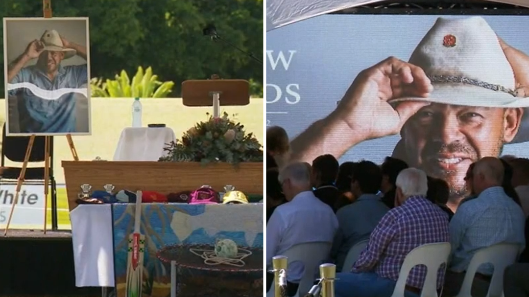 Mourners gather at Andrew Symonds’ farewell