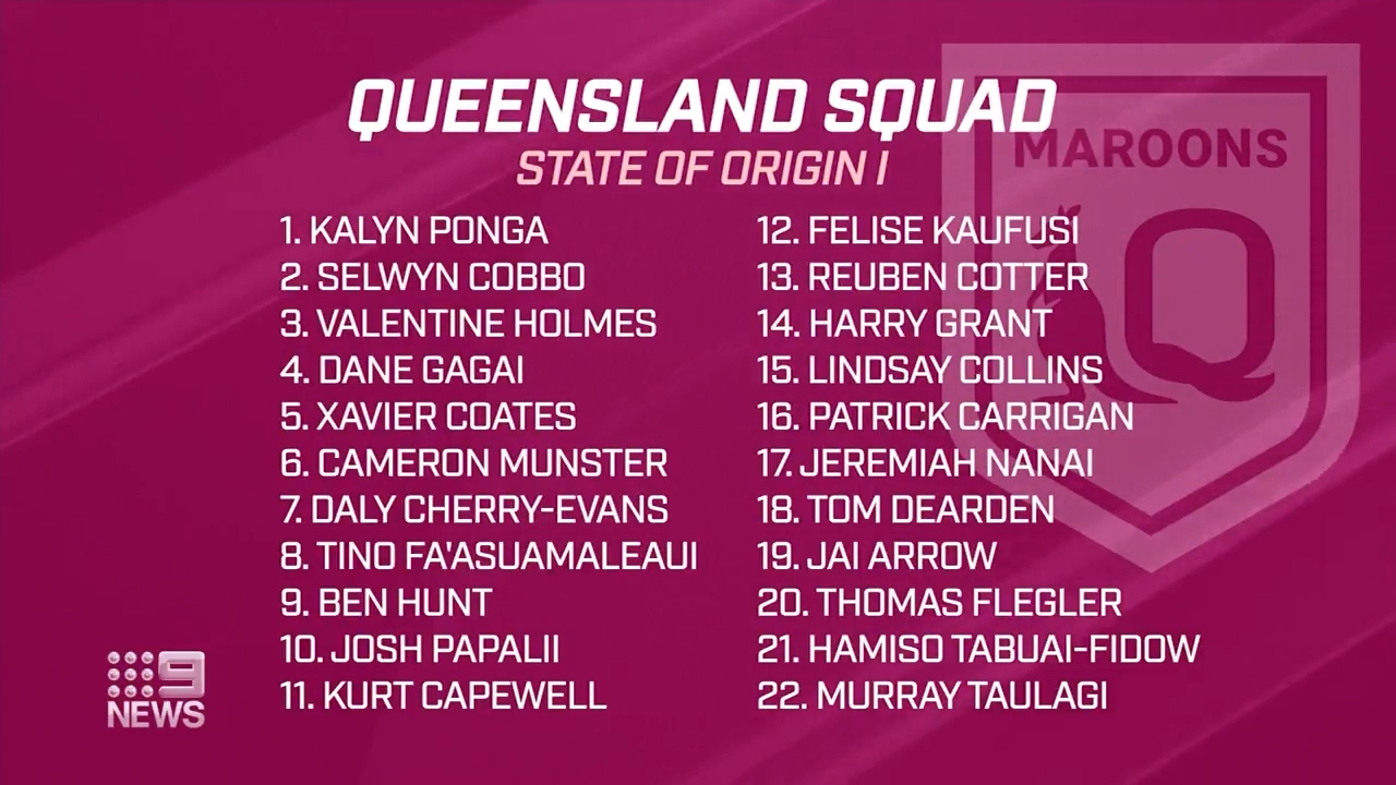 Queensland side named for Origin I