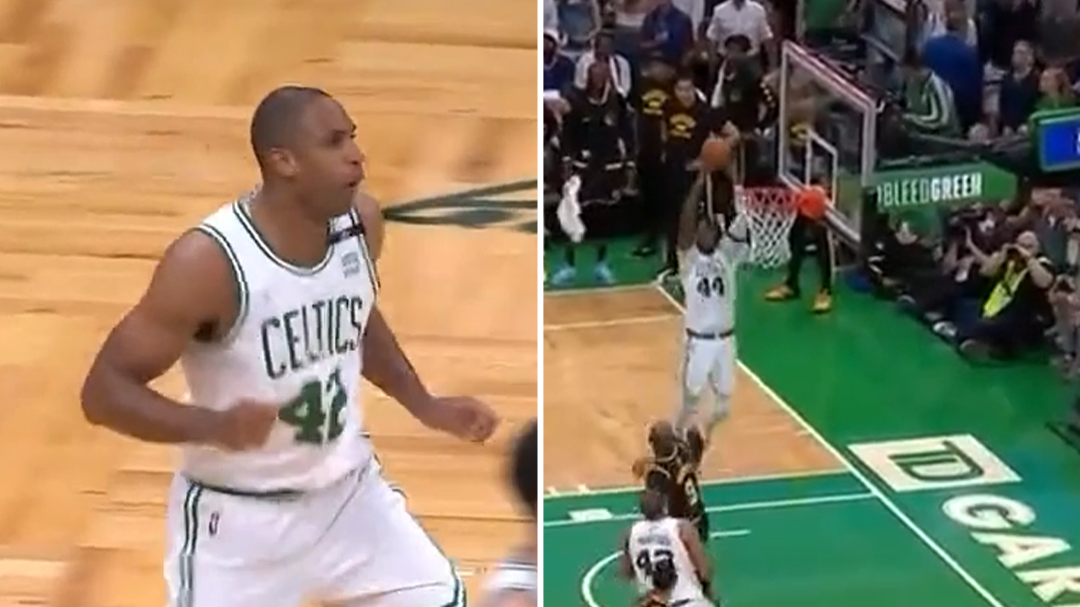 Celtics throw down emphatic dunk to seal game three