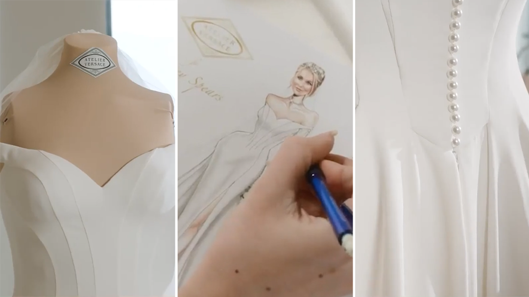 A closer look at how Britney Spears' wedding gown was created
