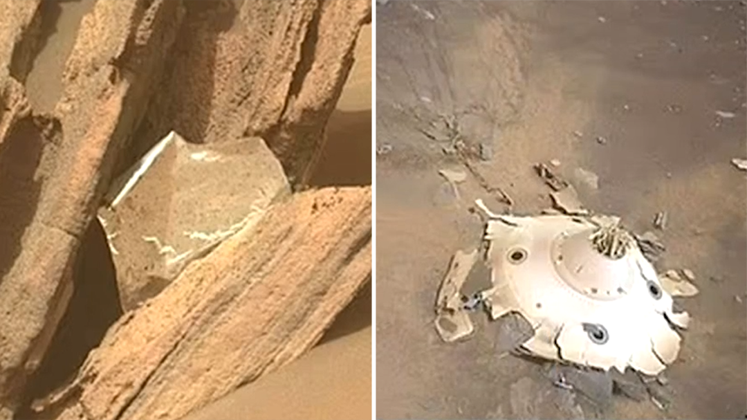 Discarded rubbish found on Mars