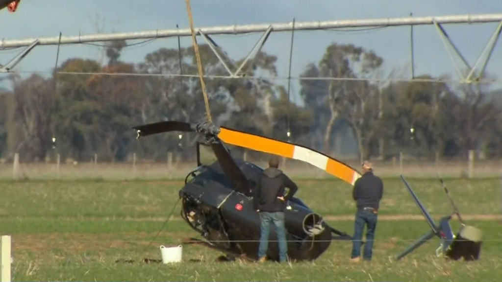 Helicopter crashes in Victoria's Murray region