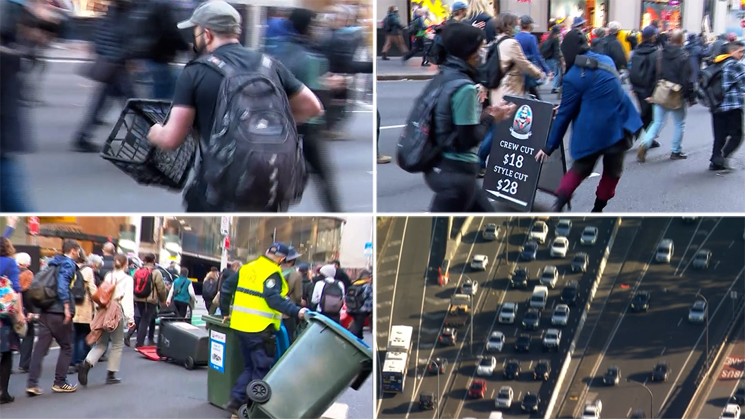 Climate protesters cause chaos in Sydney CBD