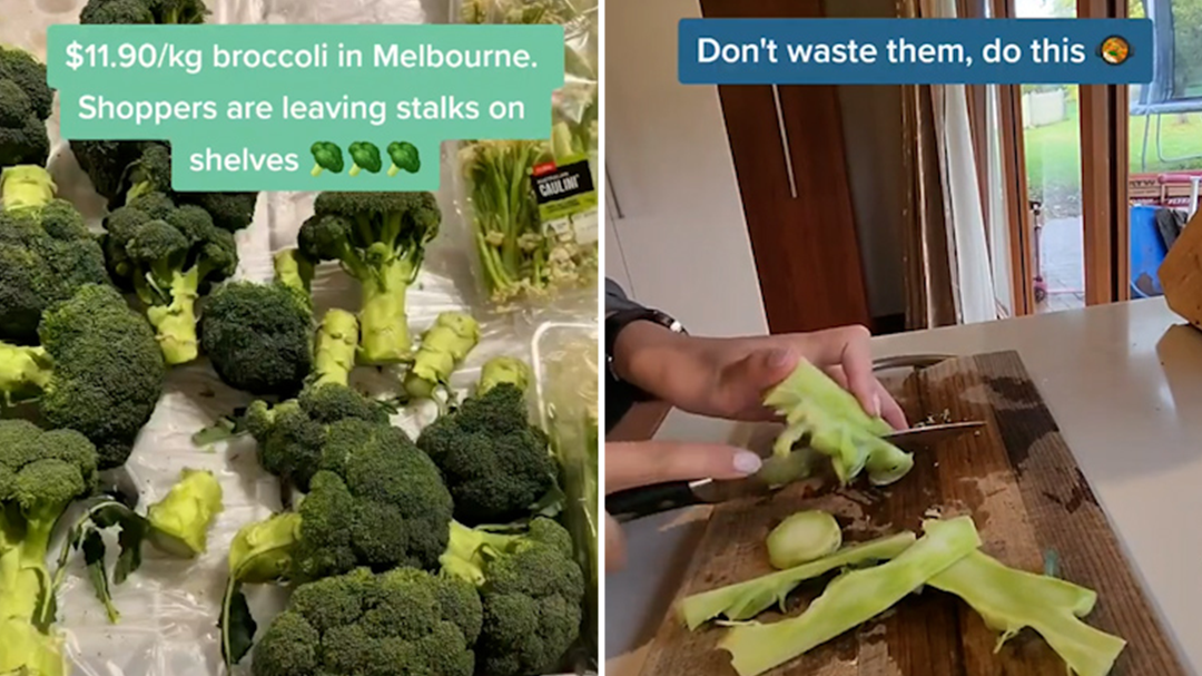 Shoppers snapping broccoli stalks to save