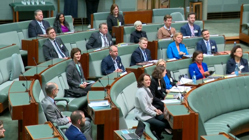 Thirty five new MPs arrive at federal parliament before being sworn in