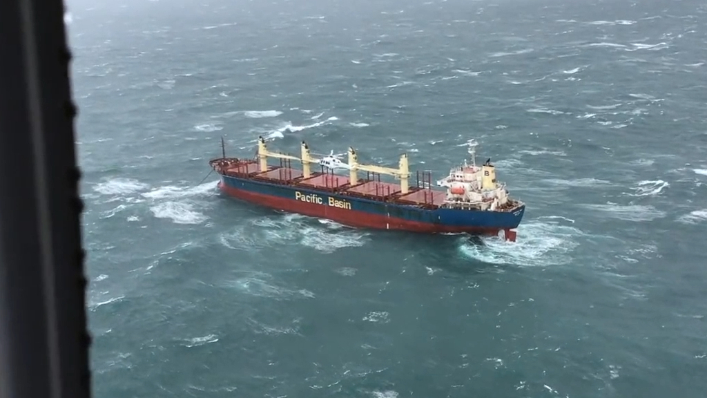 Cargo ship loses power off coast south of Sydney