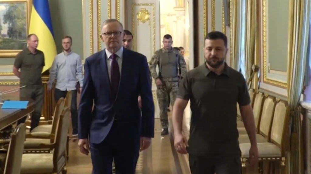 PM visits war-torn Ukraine