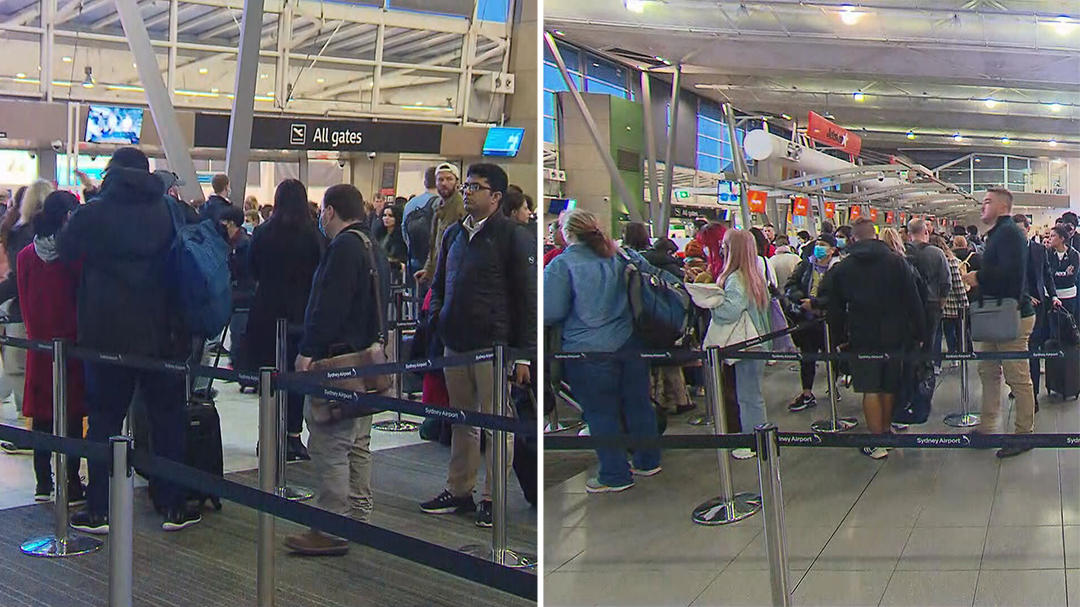 Sydney Airport inundated with travellers