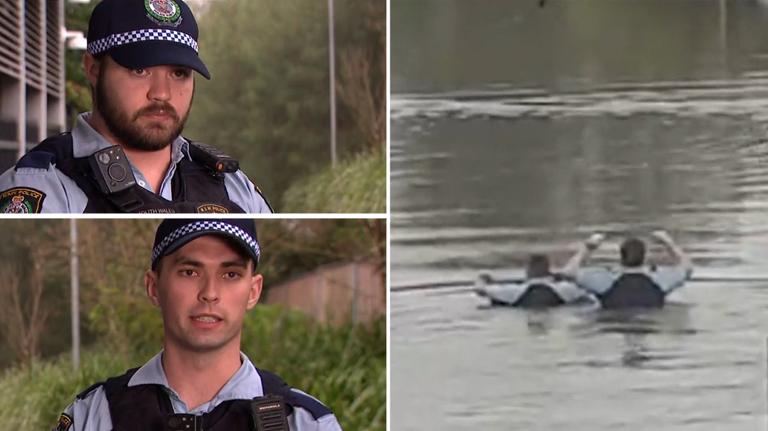 Police rescue man trapped in ute in floodwaters in Sydney’s north west