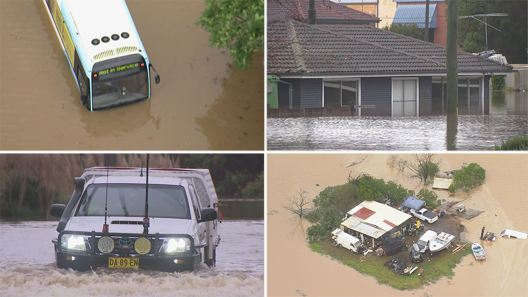 Almost 60,000 people across NSW urged not to return to their homes due to flood emergency