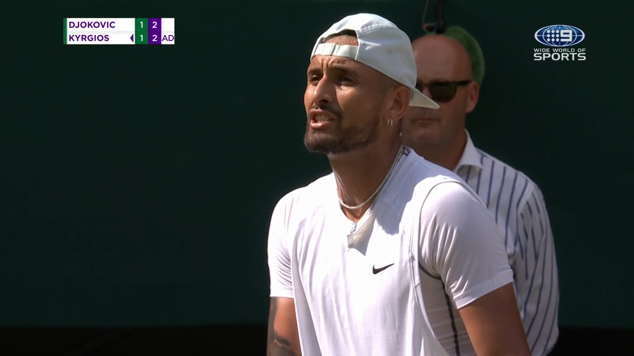 'Drunk' spectator tips Kyrgios over the edge