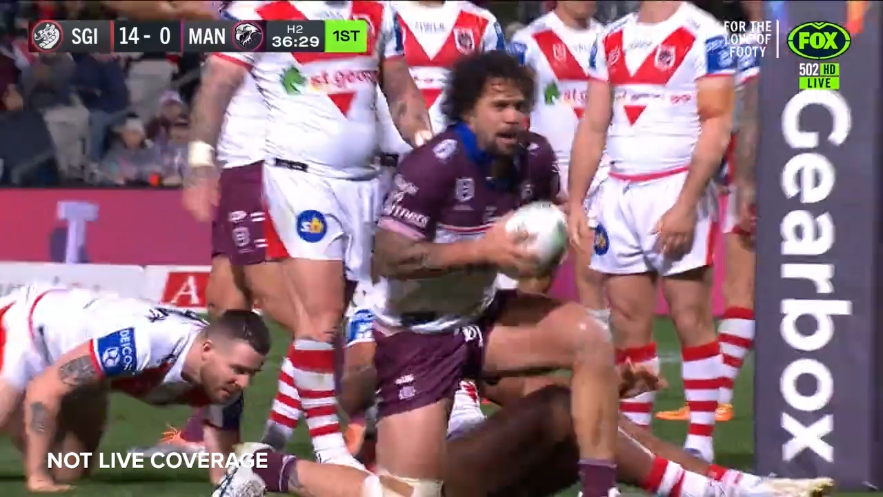 Aloiai gets Sea Eagles on the board