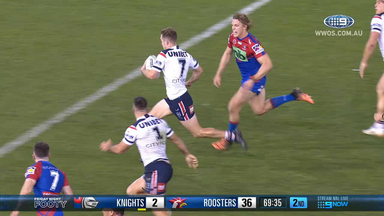 NRL Highlights: Knights v Roosters - Round 19