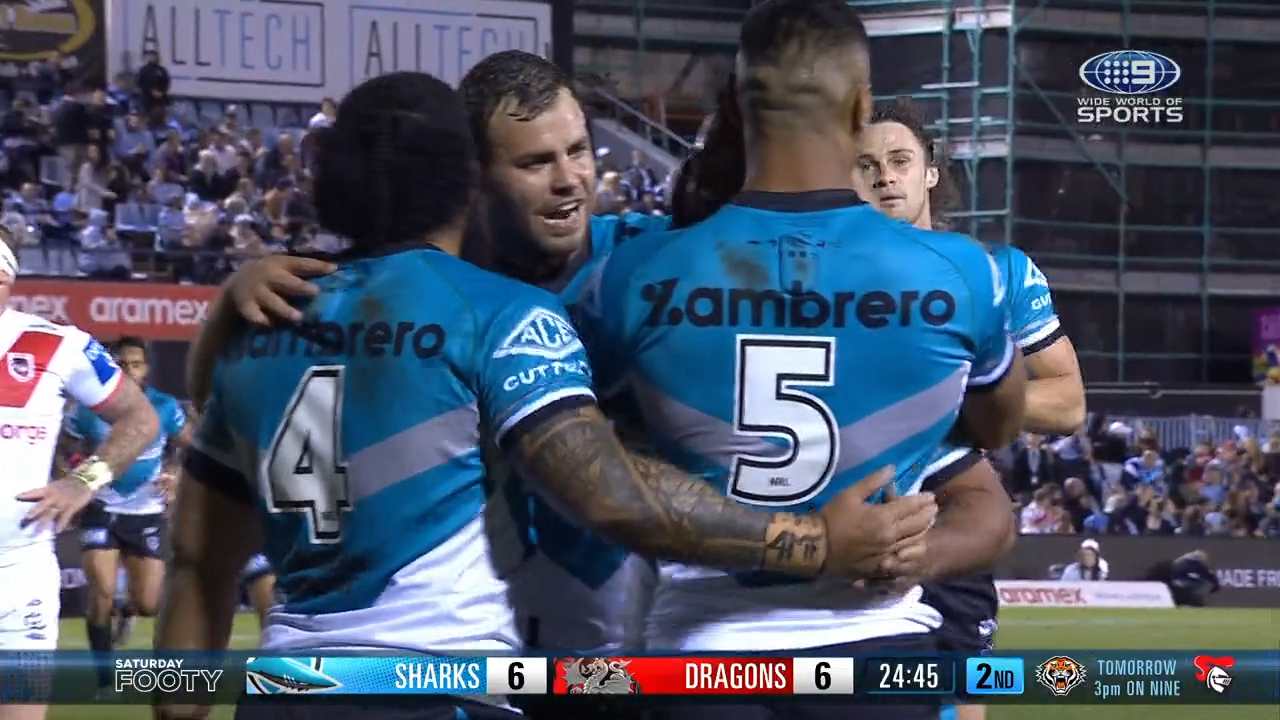 Trindall puts Sharks back in front