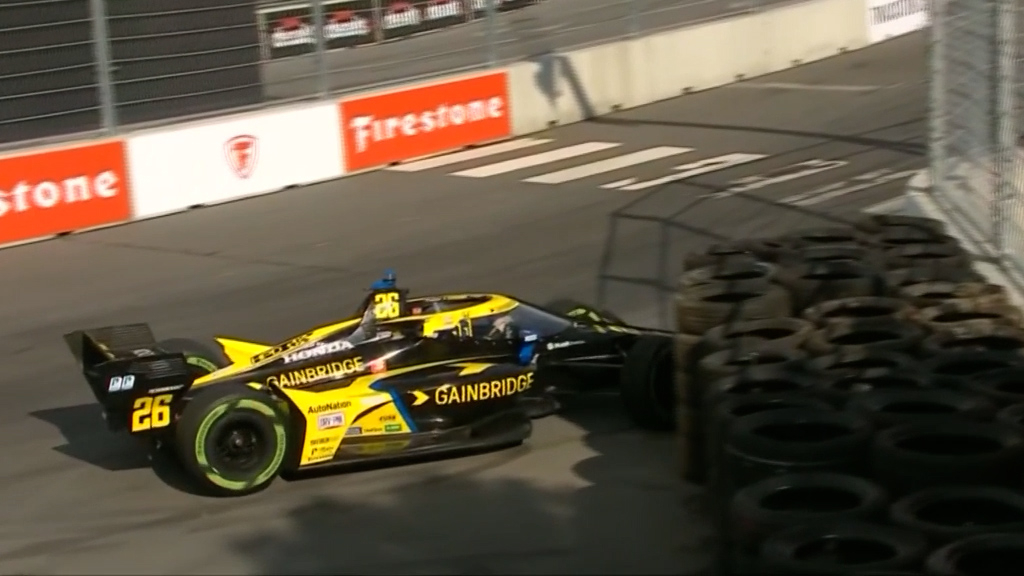 IndyCar drivers see red after clumsy crash