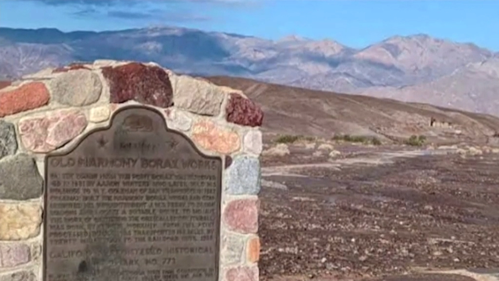 California's Death Valley becomes a quagmire