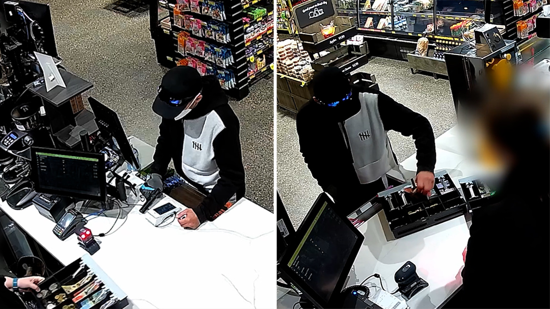 Search for men behind armed robbery at Victorian service station
