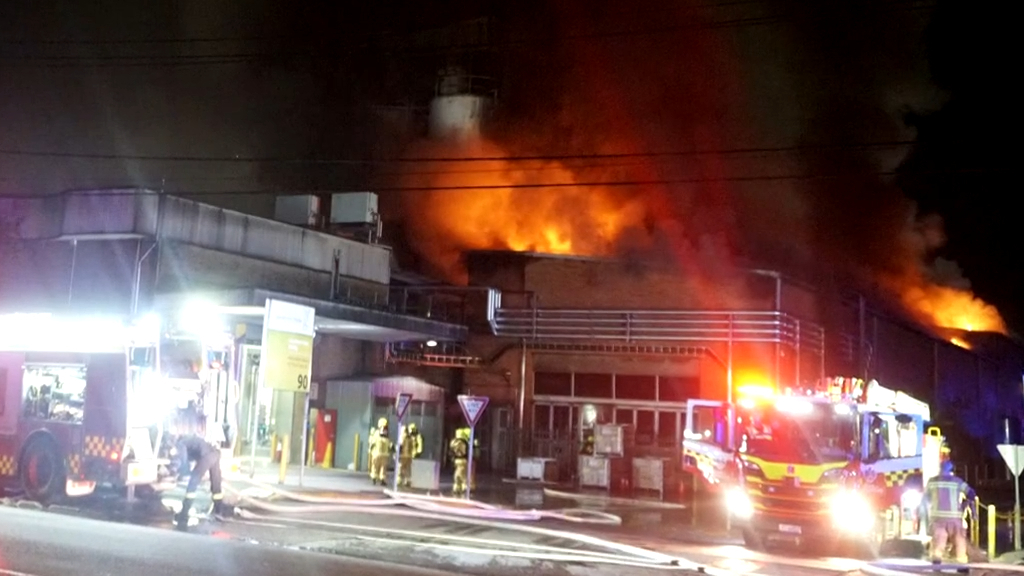 Sydney bread factory fire
