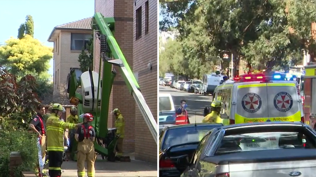 Man in a critical condition after cherry picker topples over
