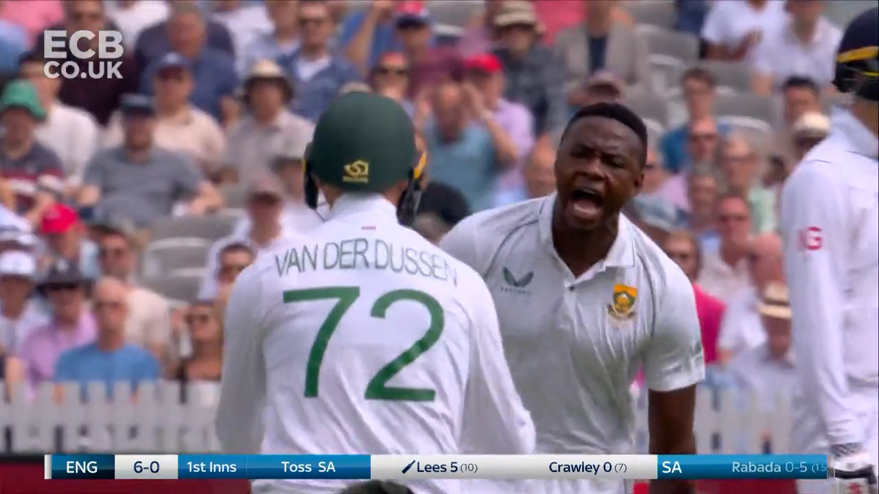 Rabada strikes early for South Africa