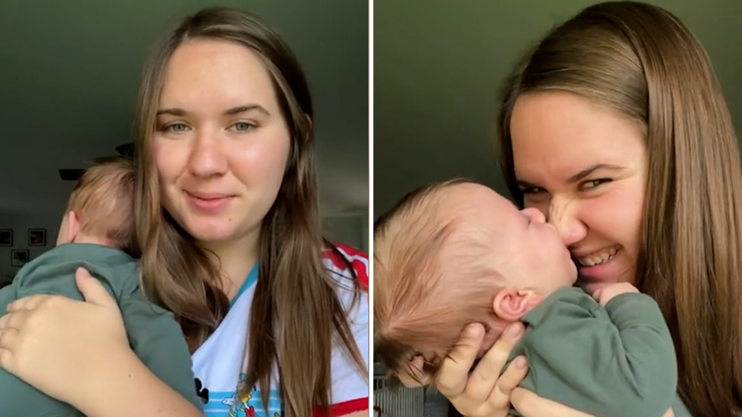 Mum shares adorable way to know when newborns are hungry