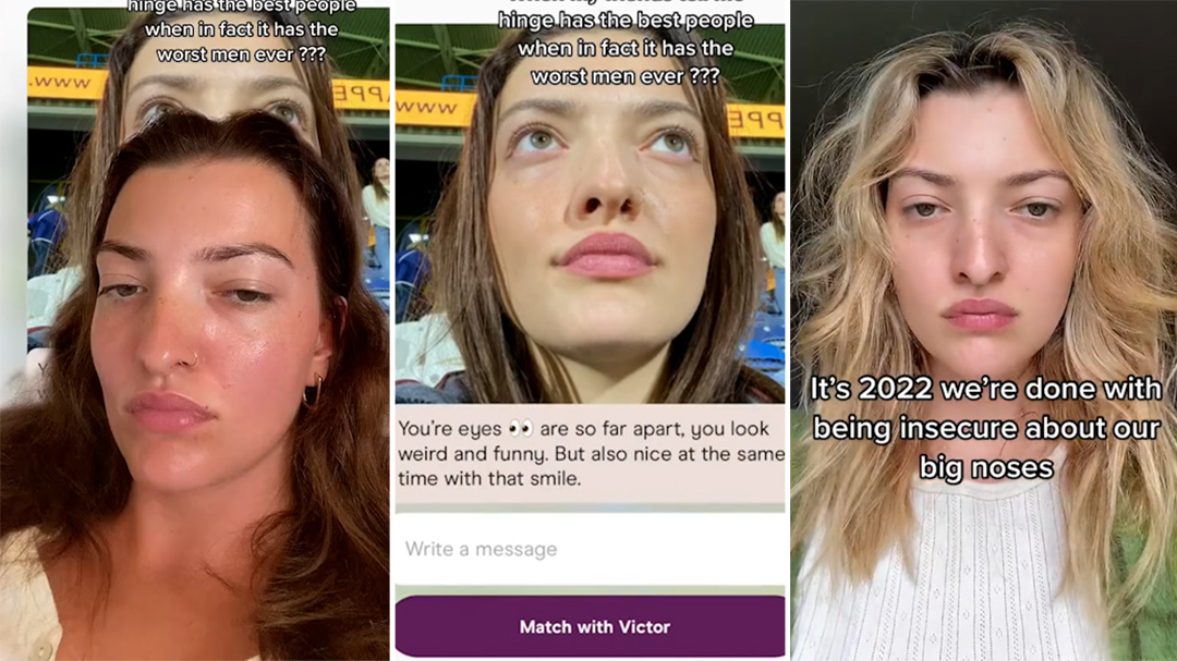 Woman receives cruel message on Hinge