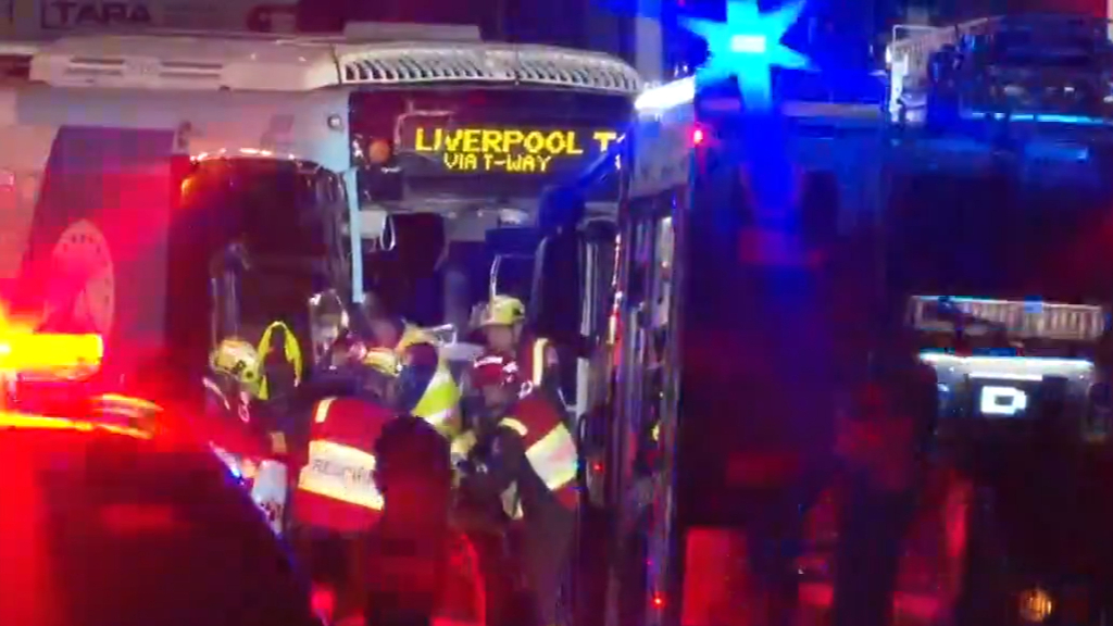 Sydney bus driver fighting for life after crash
