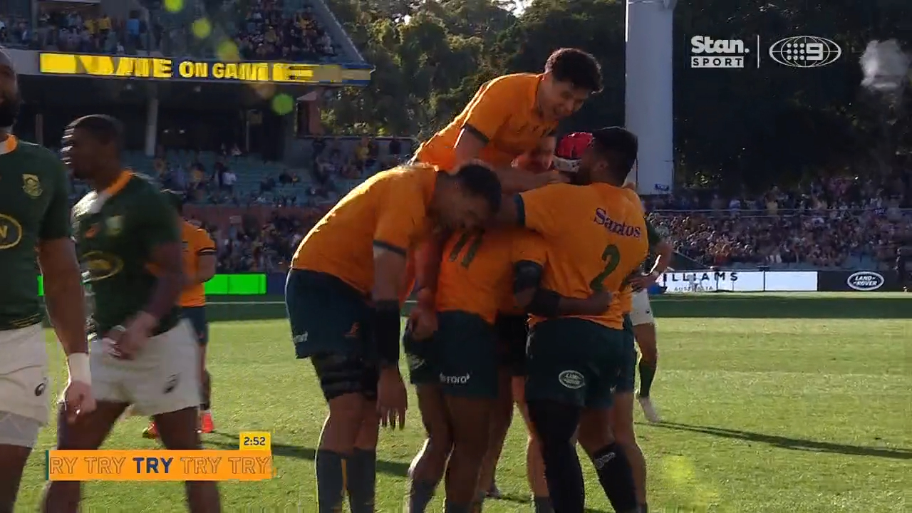 Wallabies saviour scores first try of second half