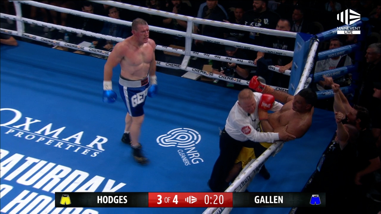 Gallen conquers Hodges in brutal fight